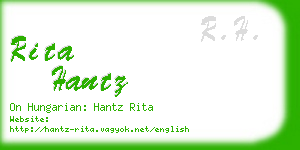 rita hantz business card
